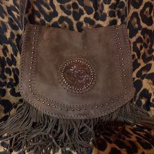 Leather Fringe Bag